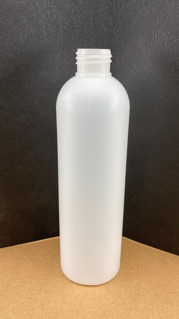 PE-Flasche leer, naturfarben halbtransparent 250ml